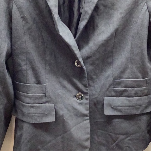 Calvin Klein Size 6 Women's Charcoal Blazer Preloved - Picture 2 of 8